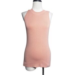 Antonio Melani Sleeveless Pink Tunic Sweater Size Small